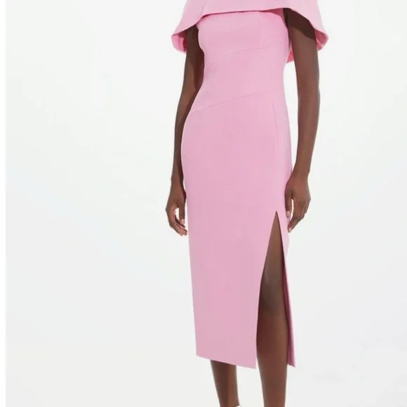 short sleeve boho midi dress Elodie Midi Dress Navy/Rose / M